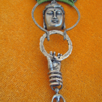 Buddha's Garden 4 Micro-macrame necklace by The Beading Yogini