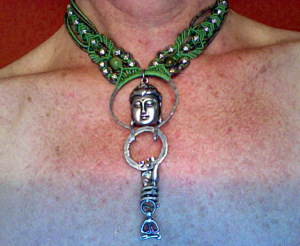 Buddha's Garden 5 Micro-Macrame Necklace by The Beading Yogini
