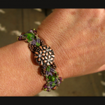 Vineyard knot micro-macrame bracelet by The Beading Yogini view No. 2