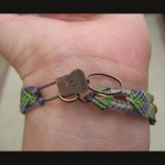Vineyard knot micro-macrame bracelet by The Beading Yogini view No. 4