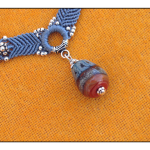 Micro Macrame Southwest Slate Necklace 3 by The Beading Yogini