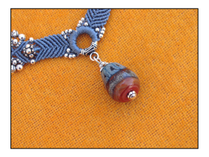 Micro Macrame Southwest Slate Necklace 3 by The Beading Yogini