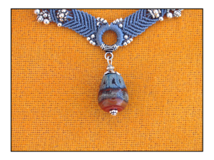 Micro Macrame Southwest Slate Necklace 5 by The Beading Yogini