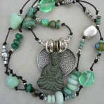 Buddha Necklace full by The Beading Yogini