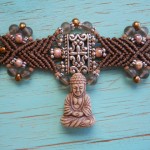 Portable Buddha Shrine Macrame Bracelet 1