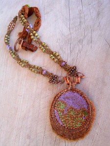 Forest Floor Challenge Necklace V4 by The Beading Yogini