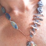 BN Sea Challenge Fish Monger's Wife Necklace Model by The Beading Yogini