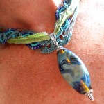 IBN Sea Challenge Waves Necklace Ribbon Side by The Beading Yogini