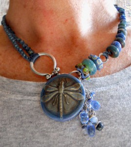 IBN Dragonfly Necklace Worn by The Beading Yogini