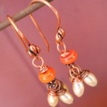BN Tiger Lilies Earrings by The Beading Yogini