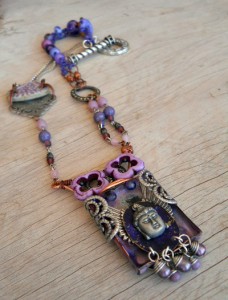 Shadow Box Challenge Necklace Full by The Beading Yogini