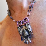 Shadow Box Challenge Necklace Worn by The Beading Yogini
