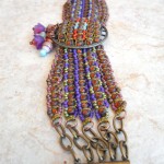 Lavender Equinox Bracelet Claps End Full by The Beading Yogini