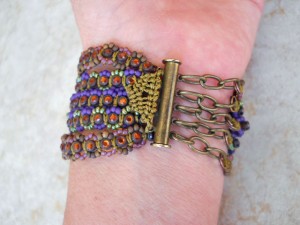 Lavender Equinox Bracelet Clasp by The Beading Yogini