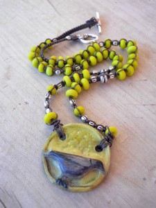 As The Crow Flys Necklace By The Beading Yogini