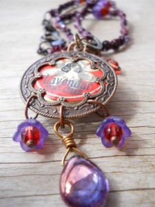 LB Challenge Lavendar Necklace Long View By The Beading Yogini
