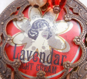 LB Challenge Lavendar Pendant Close Up by The Beading Yogini