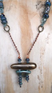 LB Challenge Pagoda Necklace Long View By The Beading Yogini
