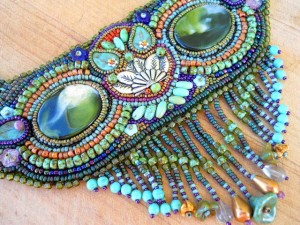 Owl Seed bead Necklace 1 by The Beading Yogini