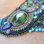 Owl Seed bead Necklace Cabs by The Beading Yogini