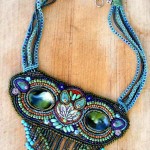 Owl Seed bead Necklace by The Beading Yogini